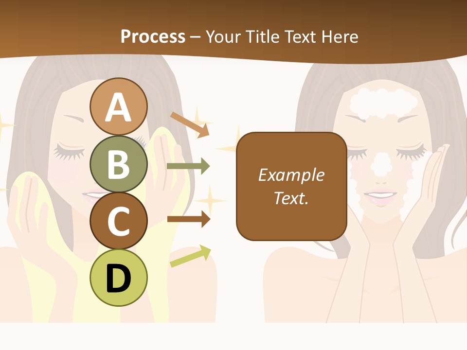 Face Wash Woman PowerPoint Template