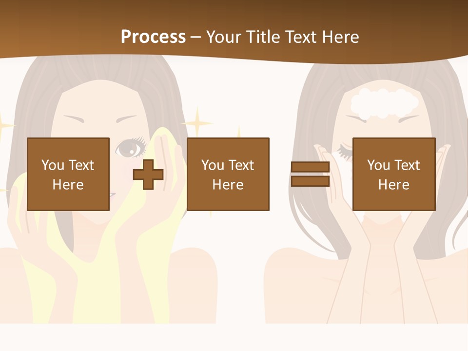 Face Wash Woman PowerPoint Template