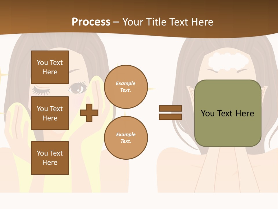 Face Wash Woman PowerPoint Template