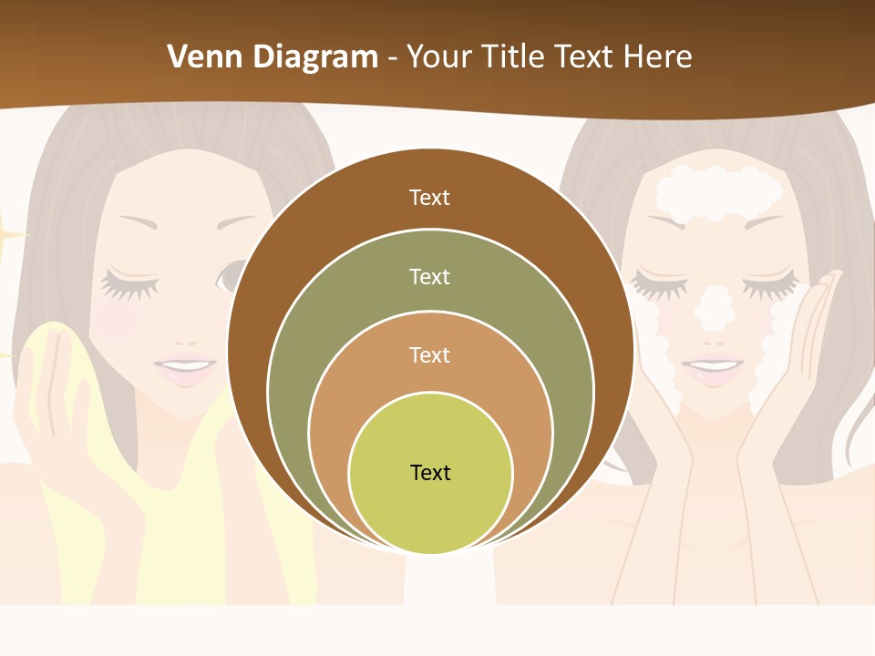 Face Wash Woman PowerPoint Template