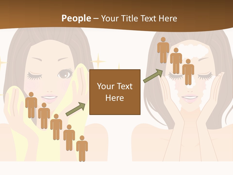 Face Wash Woman PowerPoint Template