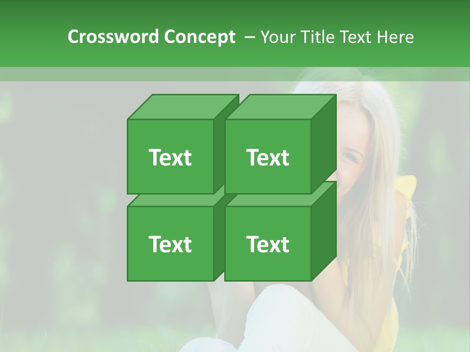 Mammal Person Sitting PowerPoint Template