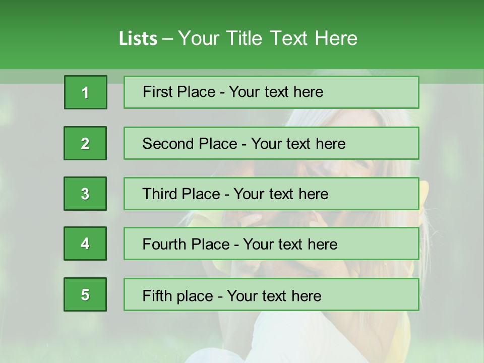 Mammal Person Sitting PowerPoint Template