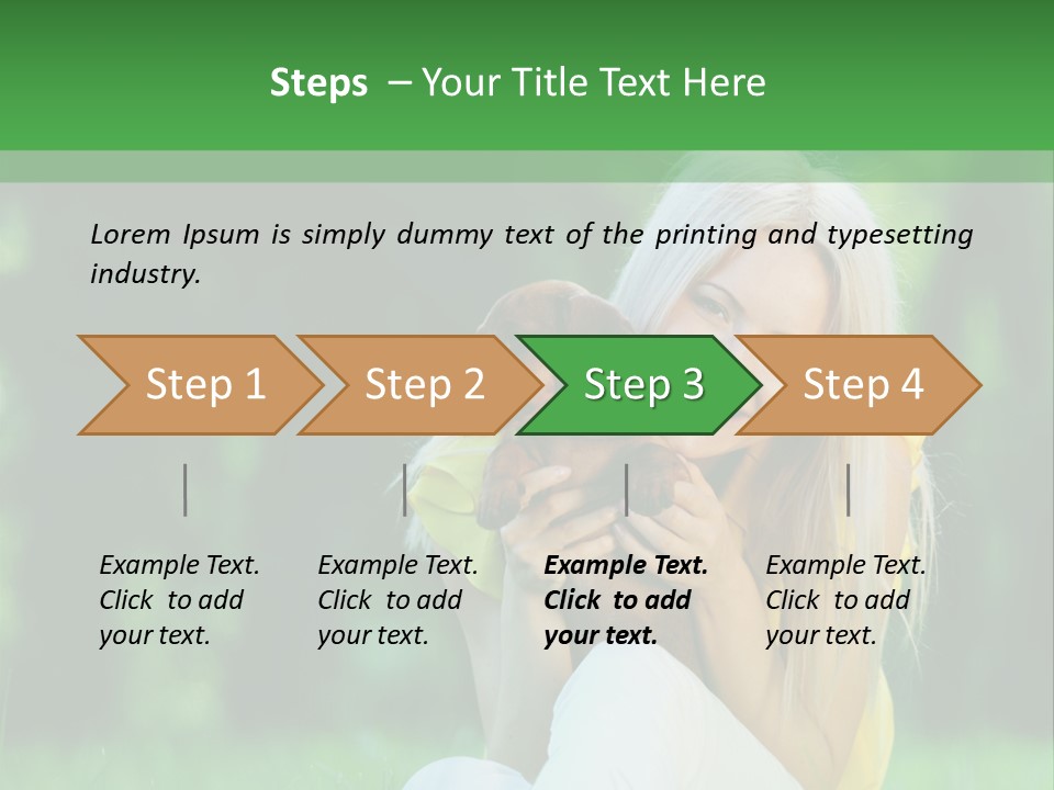 Mammal Person Sitting PowerPoint Template