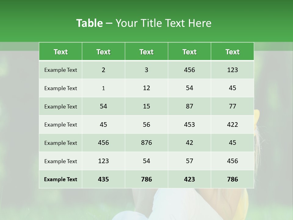 Mammal Person Sitting PowerPoint Template