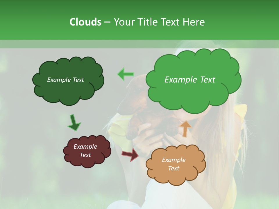 Mammal Person Sitting PowerPoint Template