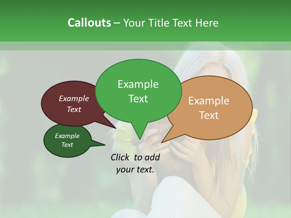 Mammal Person Sitting PowerPoint Template