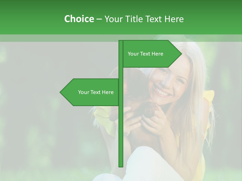 Mammal Person Sitting PowerPoint Template