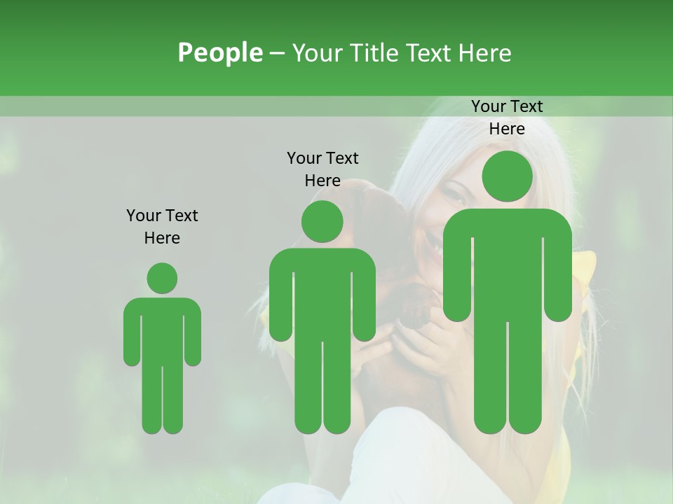 Mammal Person Sitting PowerPoint Template