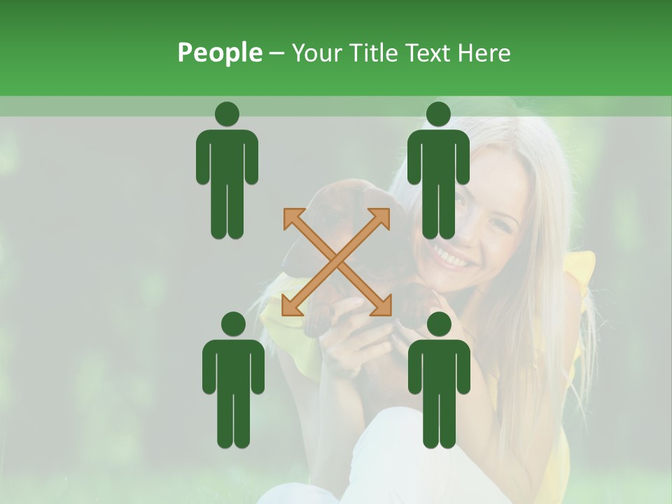 Mammal Person Sitting PowerPoint Template