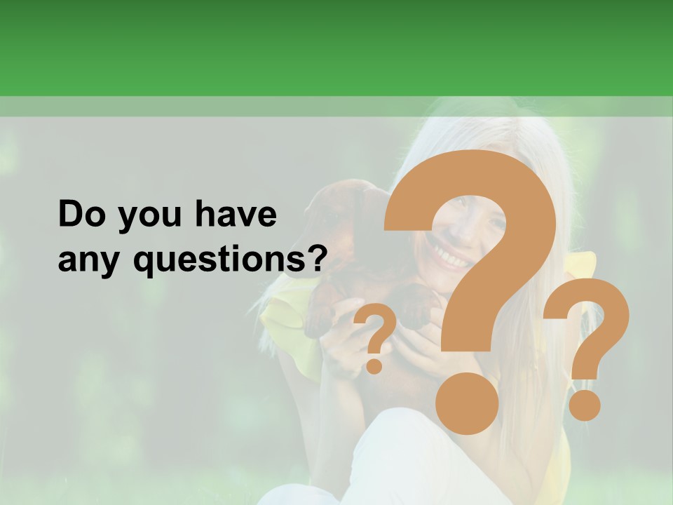 Mammal Person Sitting PowerPoint Template