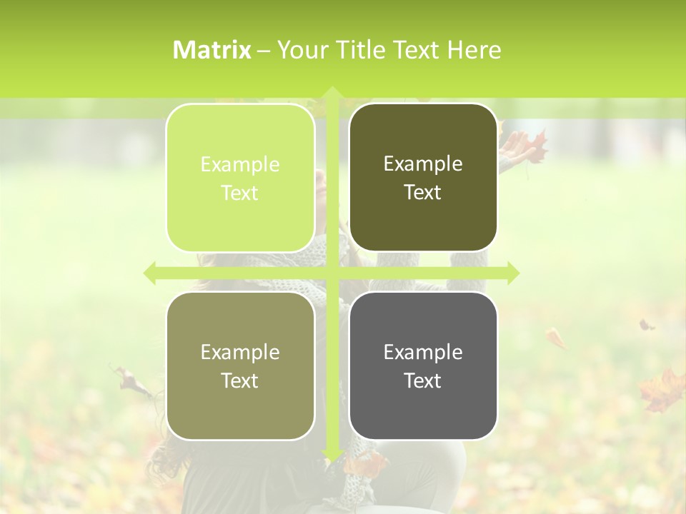 Pretty Background Leaf PowerPoint Template