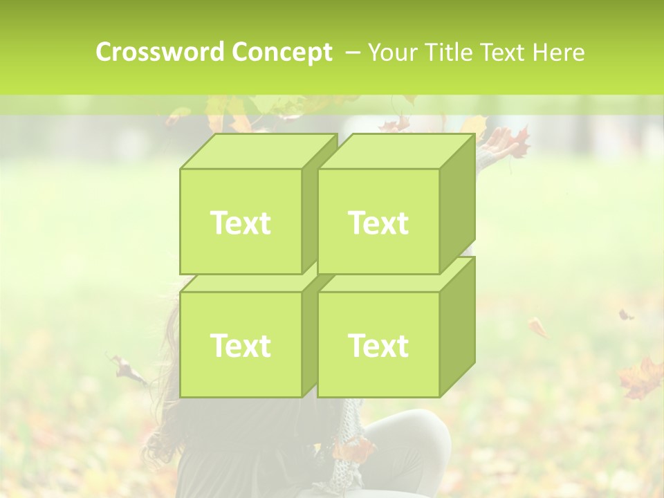 Pretty Background Leaf PowerPoint Template