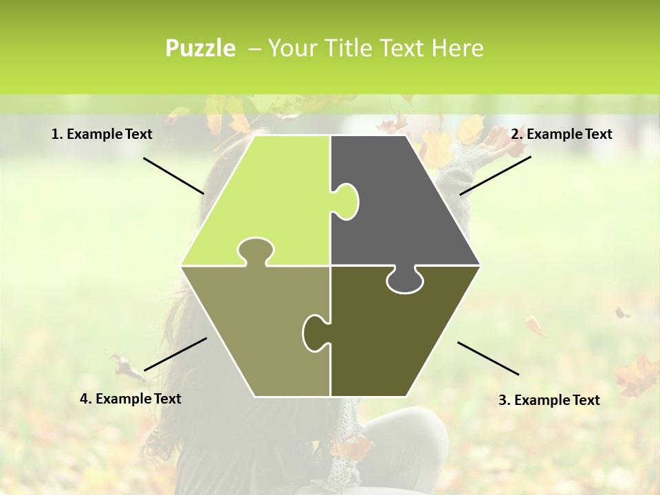 Pretty Background Leaf PowerPoint Template