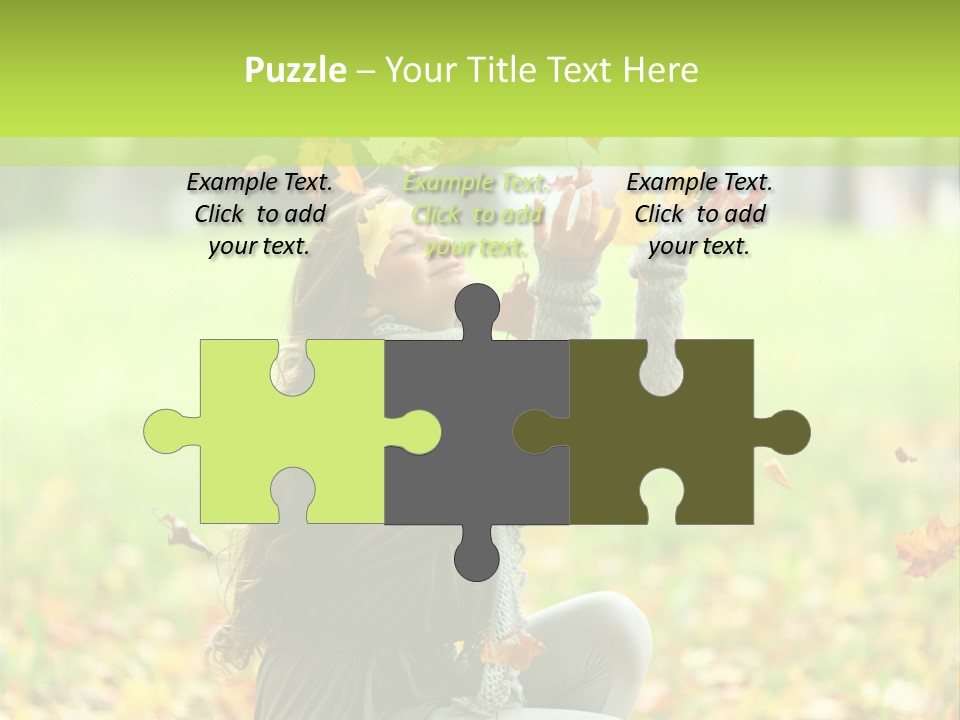 Pretty Background Leaf PowerPoint Template