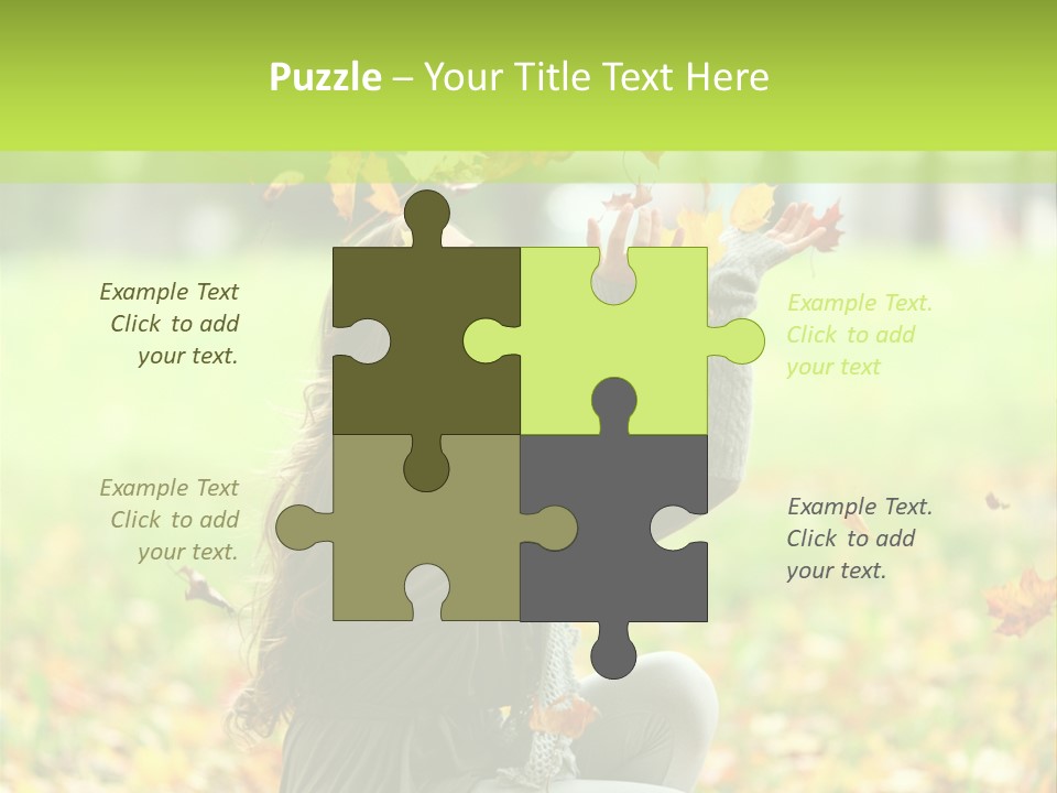 Pretty Background Leaf PowerPoint Template