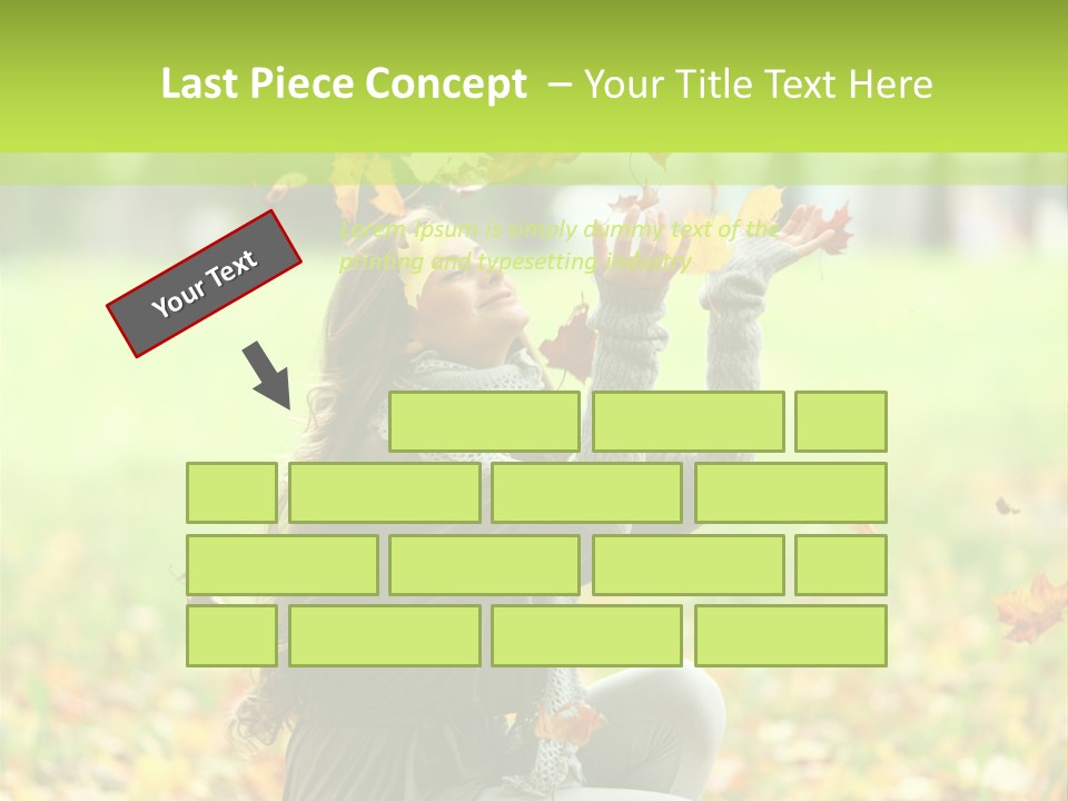 Pretty Background Leaf PowerPoint Template