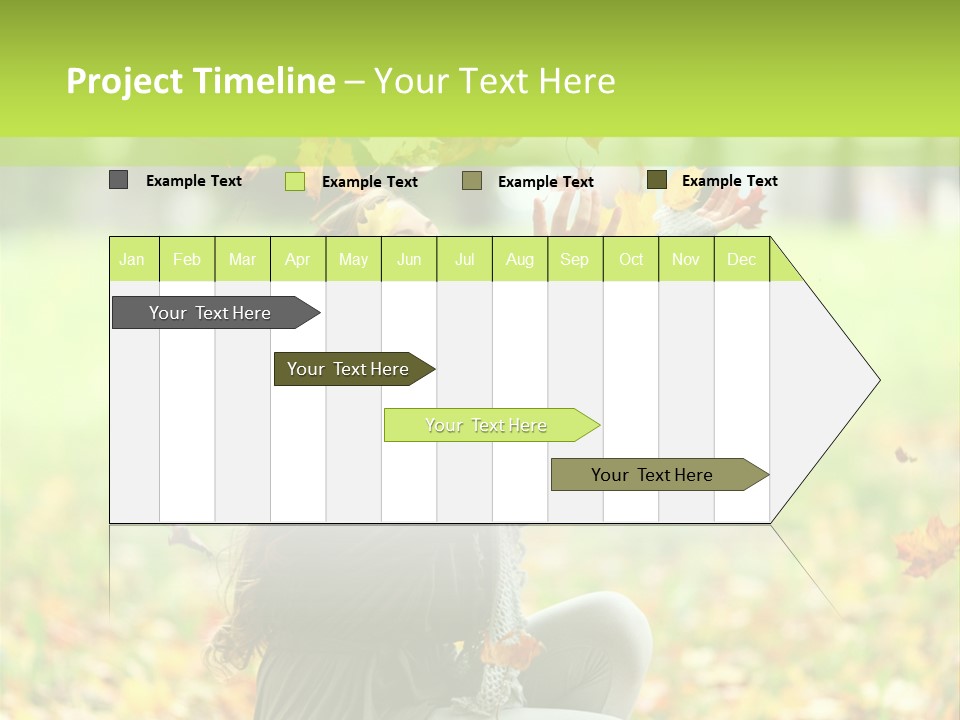 Pretty Background Leaf PowerPoint Template