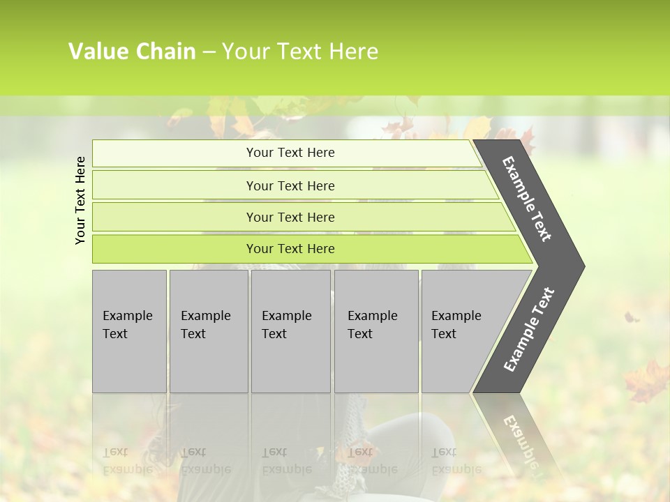 Pretty Background Leaf PowerPoint Template
