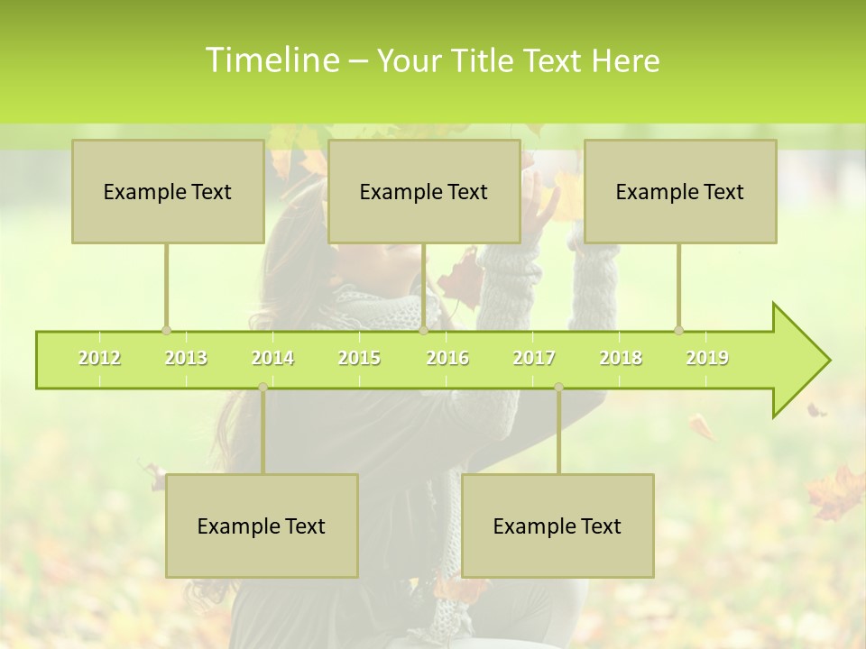 Pretty Background Leaf PowerPoint Template