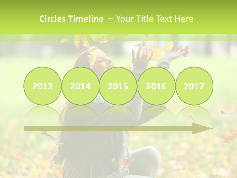 Pretty Background Leaf PowerPoint Template