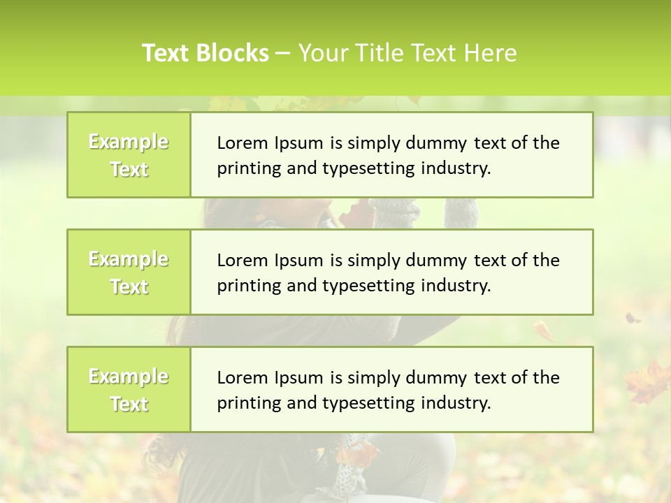Pretty Background Leaf PowerPoint Template