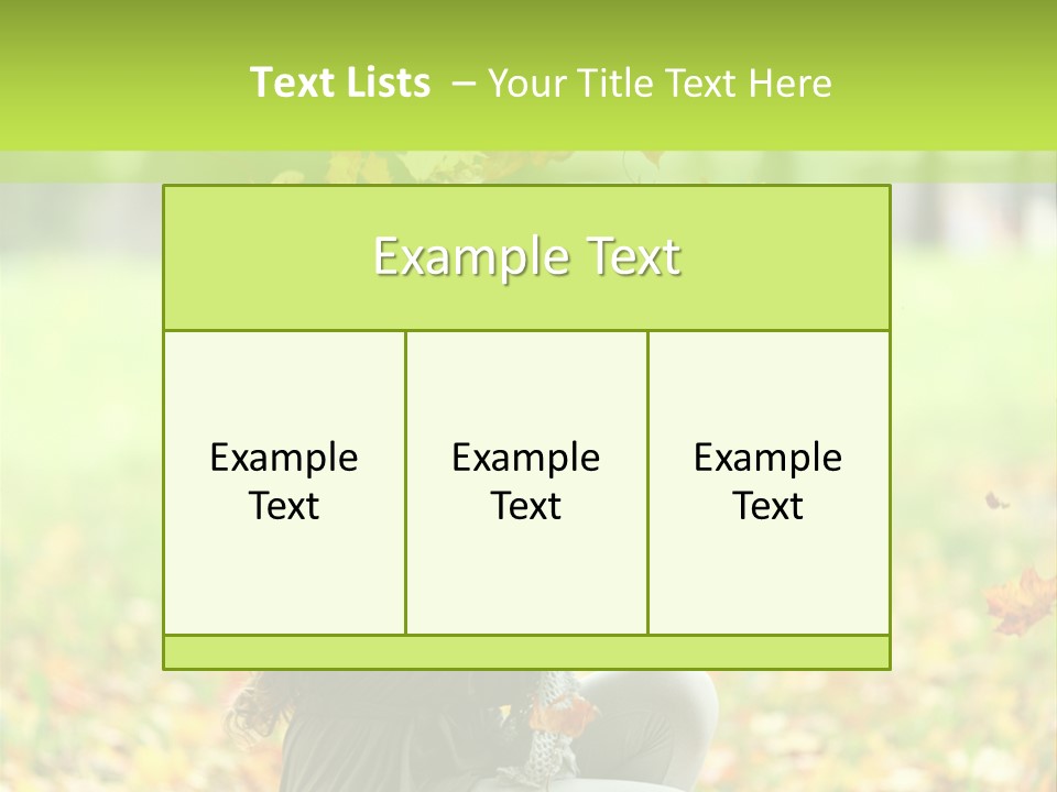 Pretty Background Leaf PowerPoint Template