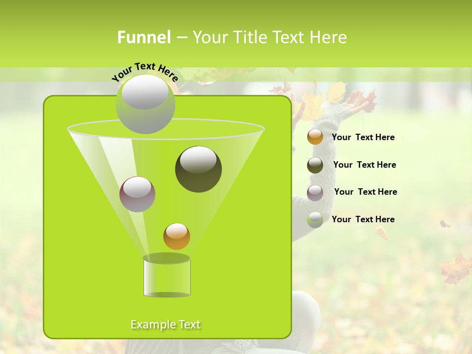 Pretty Background Leaf PowerPoint Template