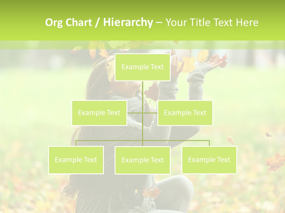 Pretty Background Leaf PowerPoint Template