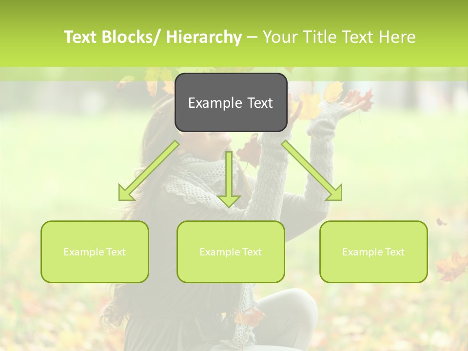 Pretty Background Leaf PowerPoint Template