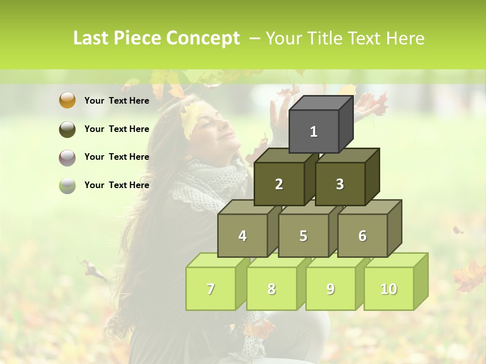 Pretty Background Leaf PowerPoint Template