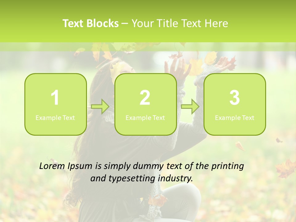 Pretty Background Leaf PowerPoint Template