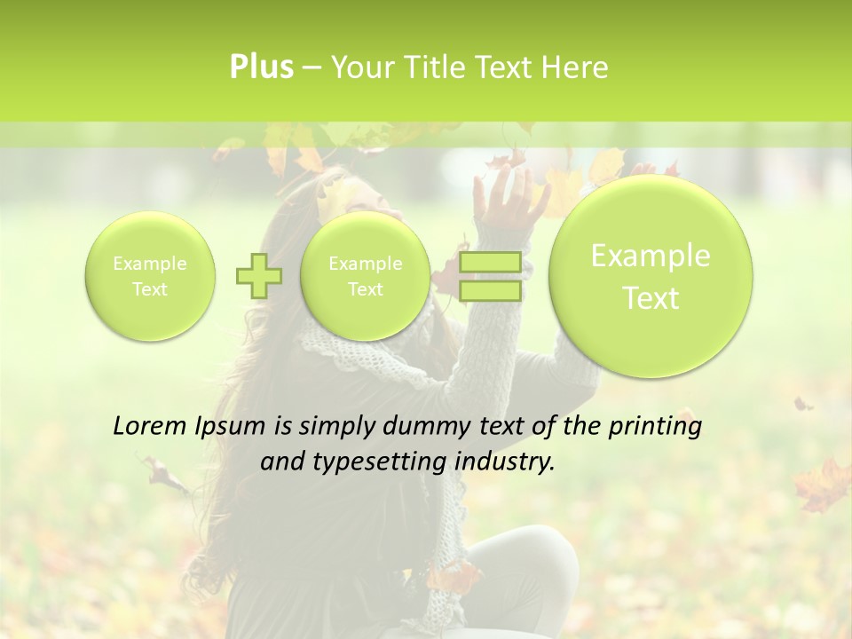 Pretty Background Leaf PowerPoint Template