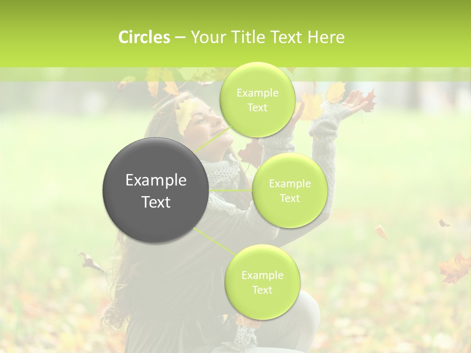 Pretty Background Leaf PowerPoint Template