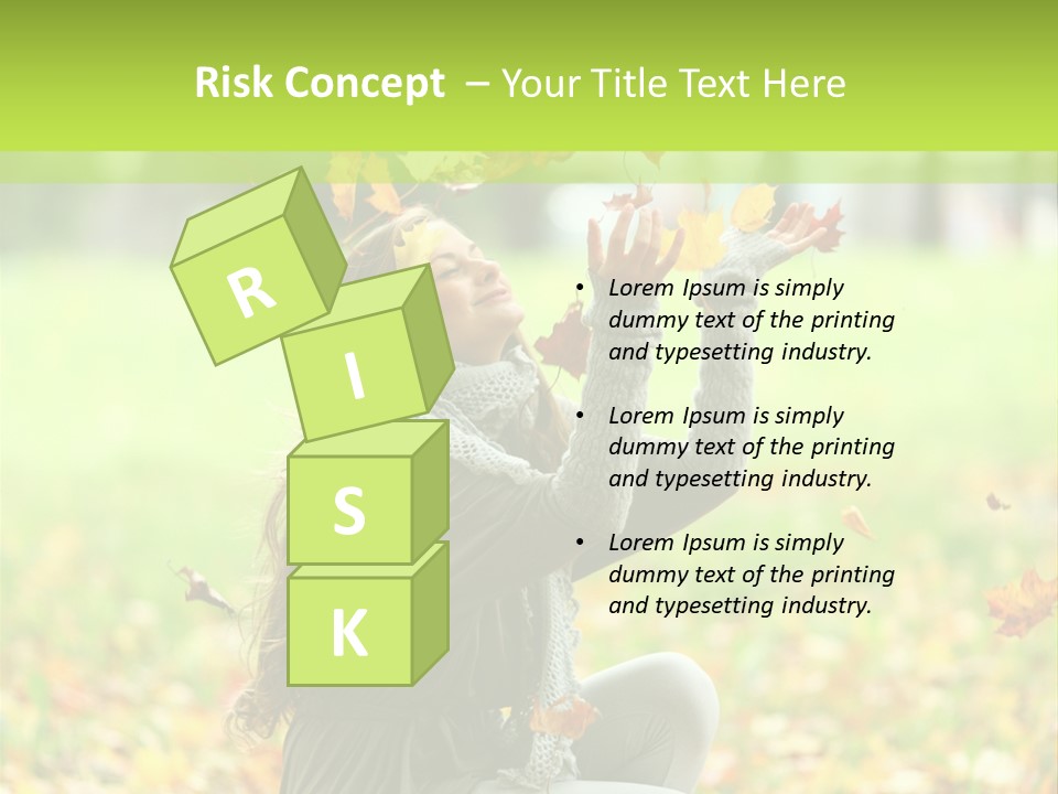 Pretty Background Leaf PowerPoint Template