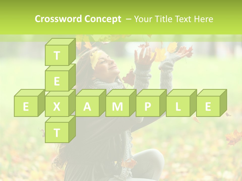 Pretty Background Leaf PowerPoint Template