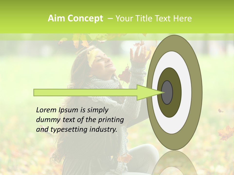 Pretty Background Leaf PowerPoint Template