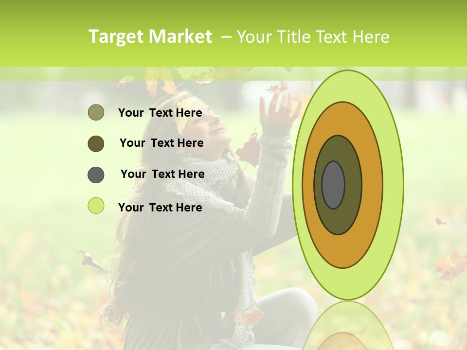 Pretty Background Leaf PowerPoint Template