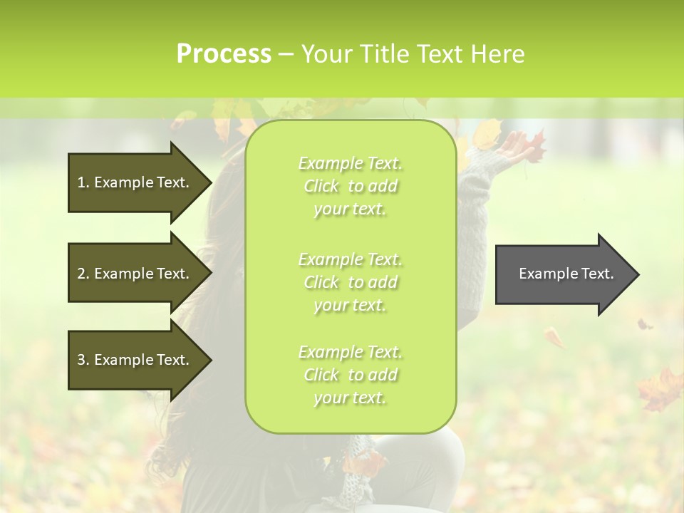 Pretty Background Leaf PowerPoint Template
