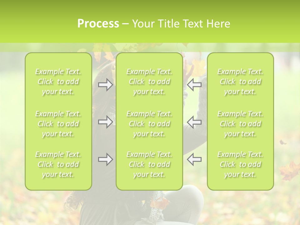 Pretty Background Leaf PowerPoint Template