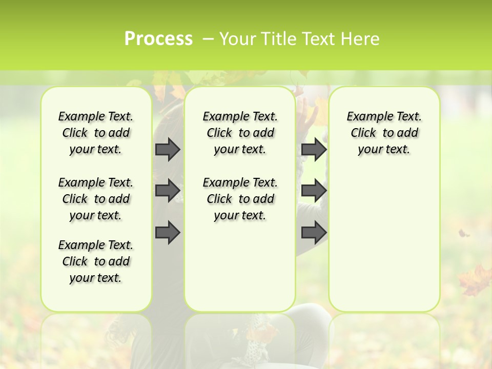 Pretty Background Leaf PowerPoint Template
