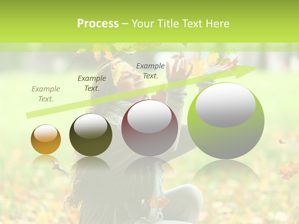 Pretty Background Leaf PowerPoint Template