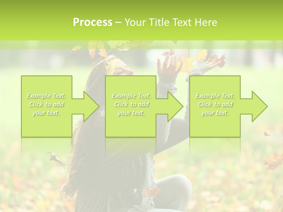 Pretty Background Leaf PowerPoint Template