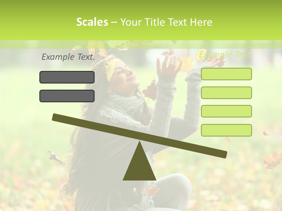 Pretty Background Leaf PowerPoint Template