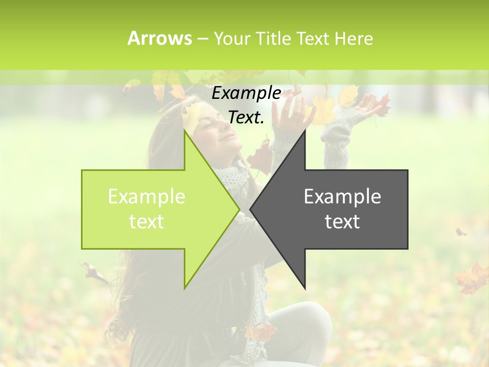 Pretty Background Leaf PowerPoint Template