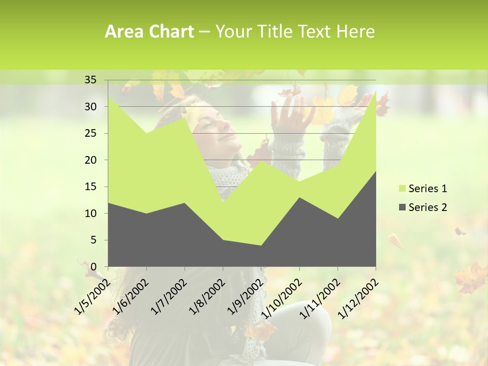 Pretty Background Leaf PowerPoint Template