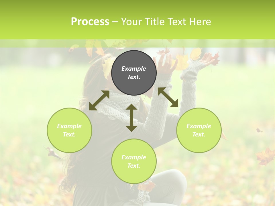 Pretty Background Leaf PowerPoint Template