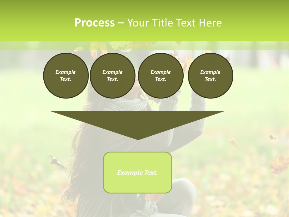 Pretty Background Leaf PowerPoint Template