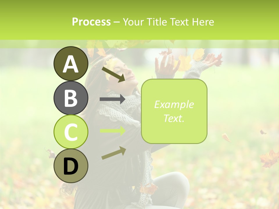 Pretty Background Leaf PowerPoint Template