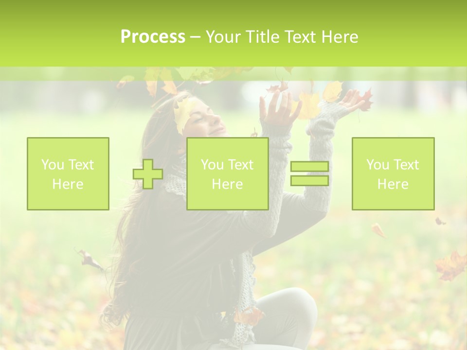 Pretty Background Leaf PowerPoint Template